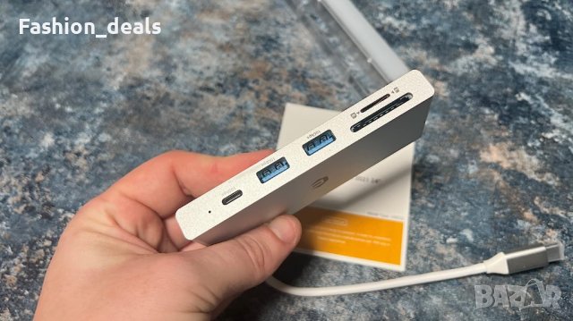 Нов 6 в 1 USB C хъб адаптер за iMac , снимка 7 - Друга електроника - 41475847