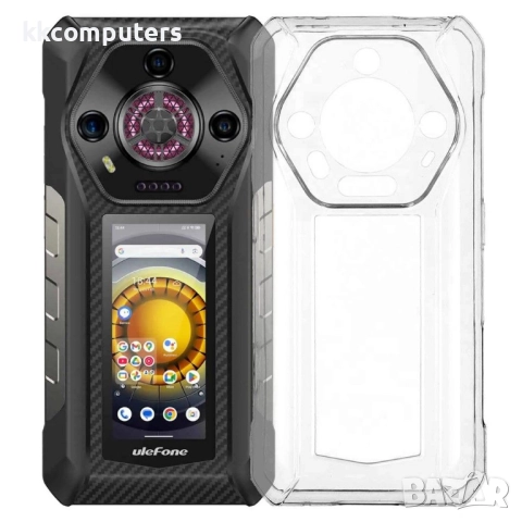 Калъф с протектор за Ulefone Armor 30 Pro – мек TPU удароустойчив калъф, прозрачен или черен, снимка 3 - Резервни части за телефони - 52538041