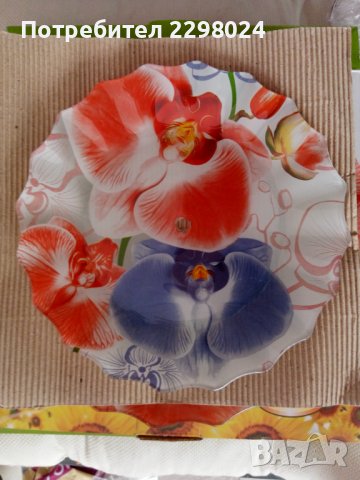 Чисто нов поднос на два етажа за сладки, снимка 3 - Прибори за хранене, готвене и сервиране - 42388770