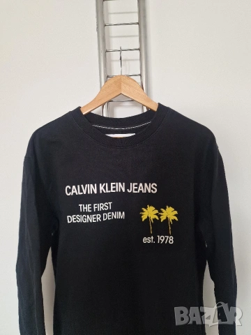 Страхотен мъжки суитчър CALVIN KLEIN PARIS размер L, снимка 3 - Суичъри - 53633469