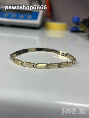 Златна гривна 14К, снимка 3 - Гривни - 53247661