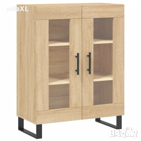 vidaXL Висок шкаф, дъб сонома, 69,5x34x180 см, инженерно дърво, снимка 7 - Бюфети - 56146670