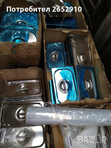 Чисто нови гастронорми/тави/ и капаци от неръждаема стомана! ТОП Цена 10лв/5,11€, снимка 17 - Кутии за храна - 40975912