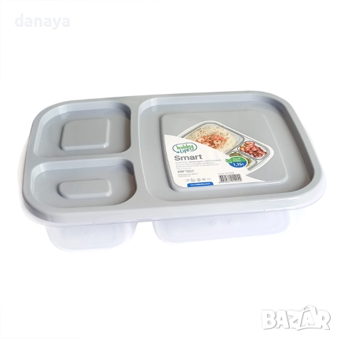 1617 Кутия за храна с 3 отделения BPA FREE, снимка 7 - Кутии за храна - 52857628