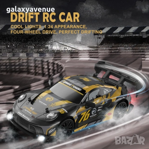 Porsche RC количка с дистанционно управление, Дрифт количка 1:24, снимка 4 - Коли, камиони, мотори, писти - 53366607