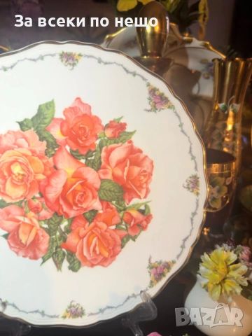 Royal Albert England  1990 “ Лпбов от пръв поглед” Код P1839, снимка 4 - Декорация за дома - 53014935