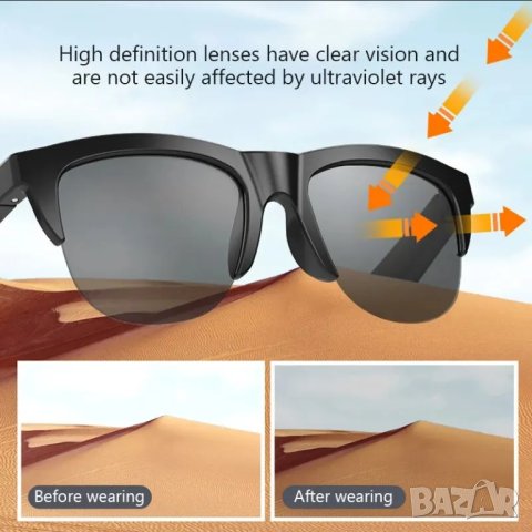 Слънчеви очила с Bluetooth, снимка 5 - Слънчеви и диоптрични очила - 44177014