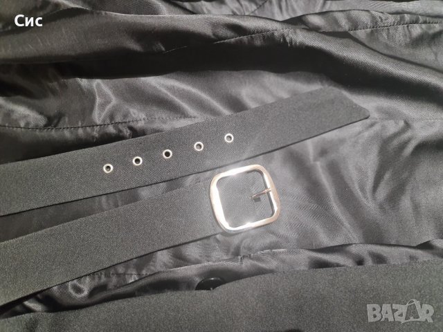 Рокля тип сако с естестви пера от марабу, снимка 3 - Рокли - 40436263