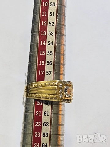 Златен мъжки пръстен 585/14к 4.50гр, снимка 3 - Пръстени - 51531266