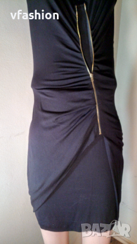 Еластична черна дамска рокля MNG, снимка 5 - Рокли - 36364621