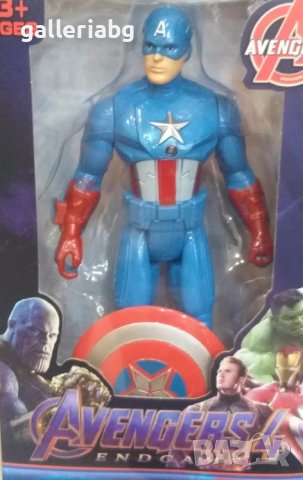Фигурка на Капитан Америка (Captain America, Marvel, Avengers), снимка 1 - Фигурки - 41041203