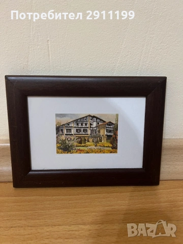 Малка картина с къща, 6 бр., снимка 7 - Картини - 53849502