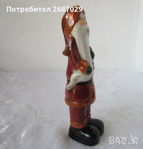 Дядо Мраз. керамика, стара фигура, снимка 5 - Декорация за дома - 38976631