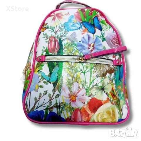 Интересна дамска чанта тип раница, снимка 5 - Раници - 52583517