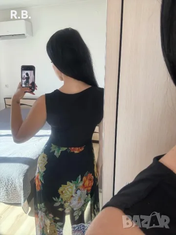 Черна рокля, М размер, снимка 12 - Рокли - 35985356
