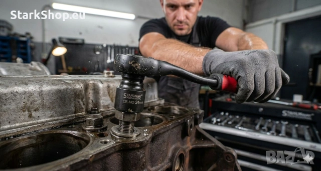 Професионално Ударно гедоре 1/2" 37 части STAHLMAYER куфар вложки, снимка 10 - Гедорета - 53858371