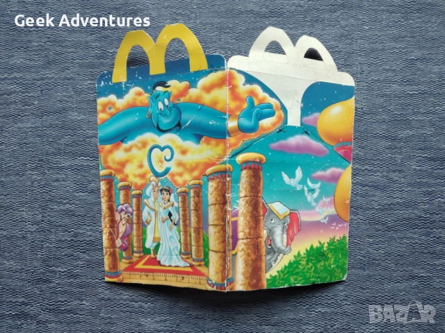 Aladdin McDonalds Disney Happy Meal Box Ретро Макдоналдс Детско Меню Аладин Кутия, снимка 9 - Колекции - 51984311