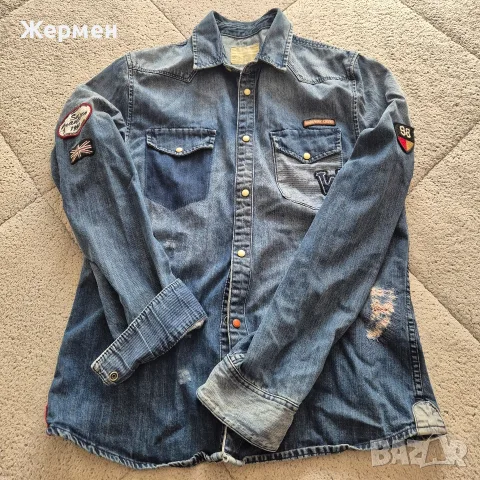 дънкова риза Bershka 