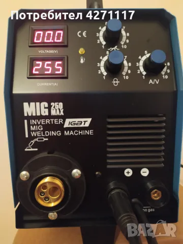  Телоподаващо MIG 250А серия MAX PROFESIONAL - 4м. евро  шланг - Телоподаващ / Заваръчен апарат, снимка 3 - Други машини и части - 47738231