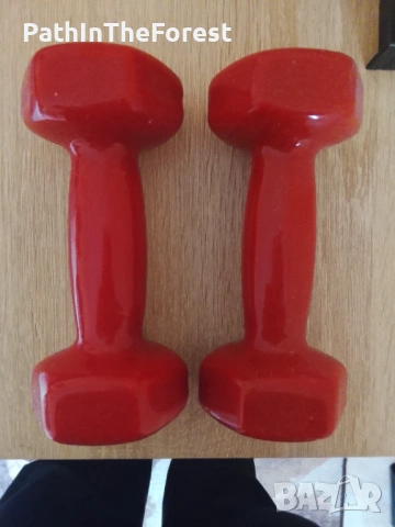 Дъмбели 2 x 2 кг с винилово покритие(само разопаковани)