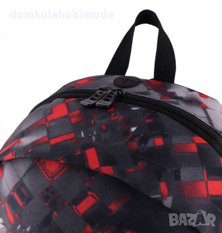 Раница с две прегради и два джоба, Меки презрамки, Подсилен гръб,32x18x44 см,Джоб за телефон с изход, снимка 4 - Раници - 33888816