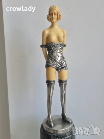 Преди представлението пластика в стил АРТ ДЕКО Argentor Wien, снимка 6 - Антикварни и старинни предмети - 51721846