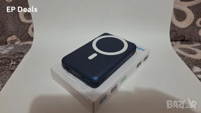 Yiisonger Magnetic Power Bank 10 000 mAh - MagSafe, снимка 3 - Външни батерии - 56185191