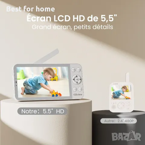  Бебефон   с камера и приложение CZEview , снимка 2 - Бебефони - 49526478