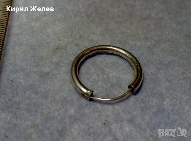 СТАРА КЛАСИЧЕСКИ РЕТРО МОДЕЛ СРЕБЪРНА ОБЕЦА СРЕБРО ВИСОКА ПРОБА ФИНА МАЙСТОРСКА ИЗРАБОТКА 35038, снимка 5 - Антикварни и старинни предмети - 49733894