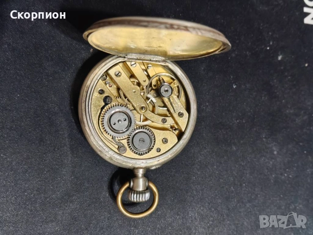 Швейцарски СРЕБЪРЕН джобен часовник 1901г. - 6 Рубина-ПЕРФЕКТЕН, снимка 11 - Джобни - 51389541