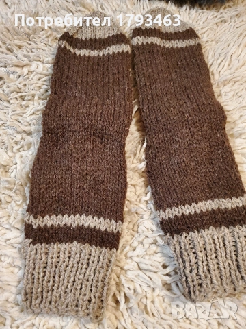 Ръчно плетени мъжки чорапи размер 42, снимка 18 - Мъжки чорапи - 51890805