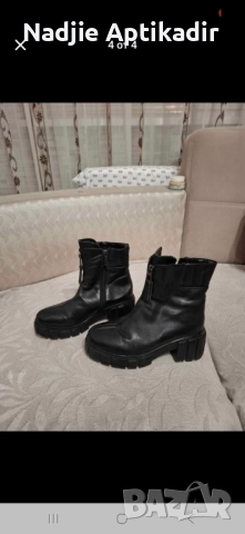 Боти от естествена кожа  и естествена вълна.Закупени от Paolo Boticelli,обувани са броени пъти., снимка 3 - Дамски боти - 52298753