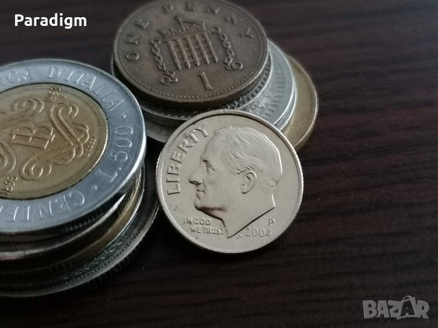 Монета - САЩ - 1 дайм | 2004г., снимка 2 - Нумизматика и бонистика - 34792727