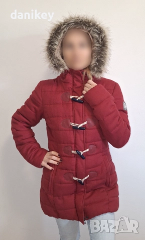Дамско зимно яке палто Superdry размер small, снимка 6 - Якета - 52212479