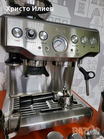 Еспресо машина SAGE Barista Express Кафемашина с кафемелачка, снимка 7 - Кафемашини - 52717370