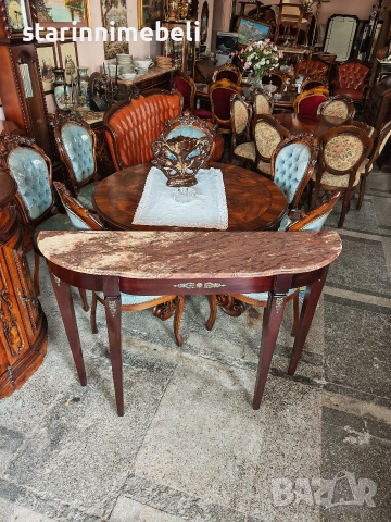 Елегантна класическа конзола с мрамор, снимка 12 - Маси - 53690703