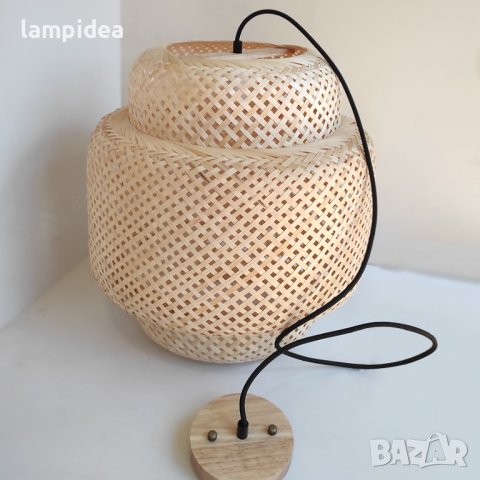 Пендел - Бамбук - Цилиндър три нива, снимка 3 - Лампи за таван - 41886530