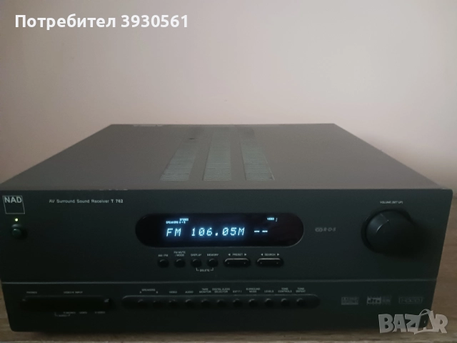 Ресиивер NAD 762 7.1 канала, снимка 2 - Ресийвъри, усилватели, смесителни пултове - 52132654
