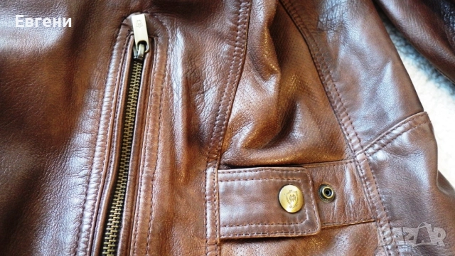 Кожено яке на испанската марка Massimo Dutti, снимка 10 - Якета - 52867596