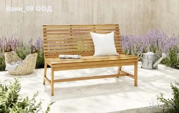 Градинска пейка от акациева дървесина , снимка 2 - Градински мебели, декорация  - 50219796