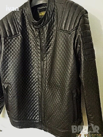 мъжко кожено яке, снимка 5 - Якета - 52910587