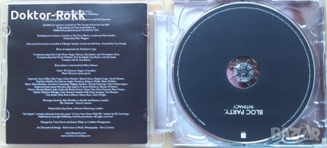 Bloc Party – Intimacy (2009, CD) , снимка 3 - CD дискове - 41648612