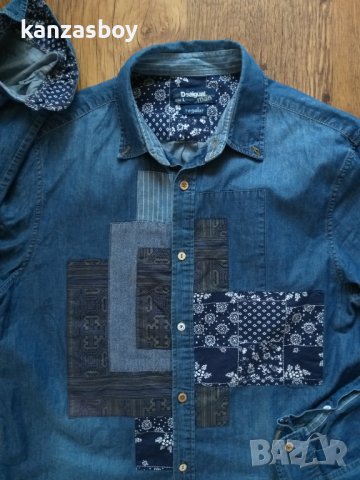 desigual - страхотна дънкова риза КАТО НОВА Л , снимка 2 - Ризи - 44166563