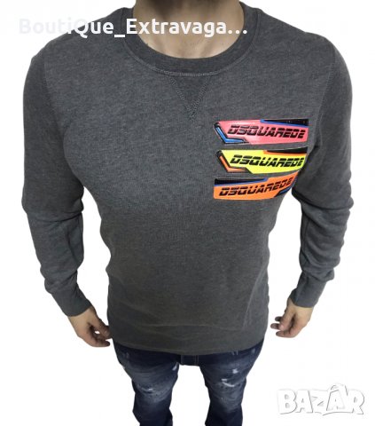 Мъжка блуза Dsquared 3 Stripes Grey !!!, снимка 2 - Блузи - 38945451