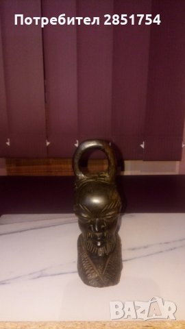 Стара африканска фигурка от абаносово дърво, снимка 6 - Антикварни и старинни предмети - 31891574