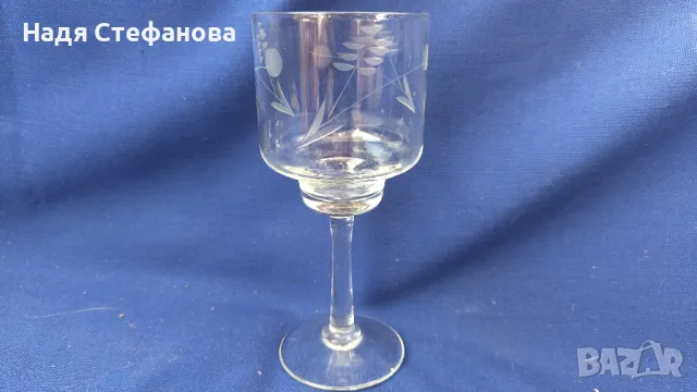 Ретро чаши за ракия, вино, столче, ръчна гравюра, 7 бр, снимка 6 - Чаши - 47416359