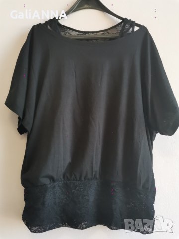 СТРАХОТНА ТУНИКА С ДАНТЕЛА 2XL, снимка 2 - Туники - 41908700