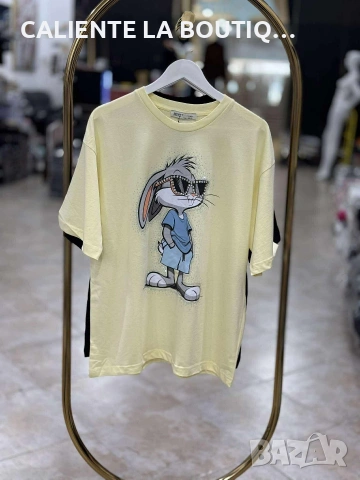 Дамска тениска със заек, снимка 2 - Тениски - 53100805