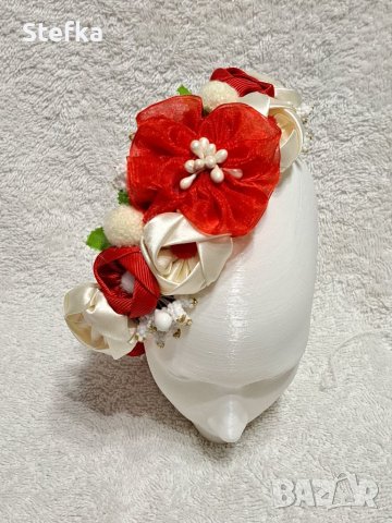 Диадема с цветя, снимка 15 - Шноли, диадеми, ленти - 40399728