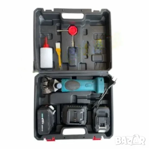 Акумулаторна машинка за подстригване на животни KraftRoyal 36V, 8.0Ah, с 2 батерии